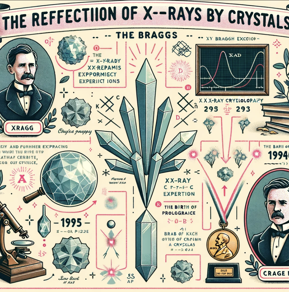 WH. 브래그(1913), "결정에 의한 X-레이 반사(The Reflection of X-rays by Crystals)"