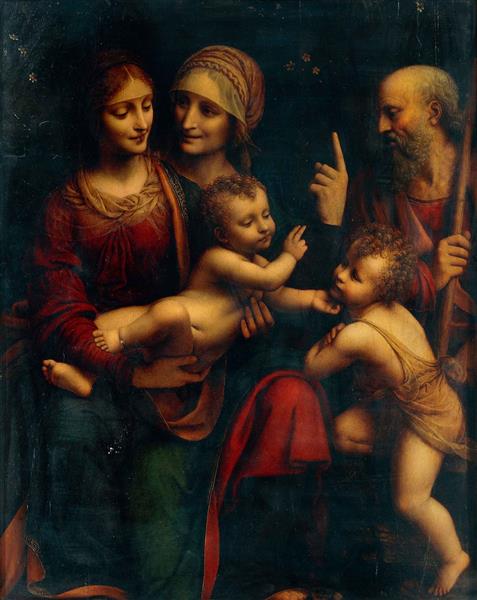 The Holy Family with Saints Anne and John