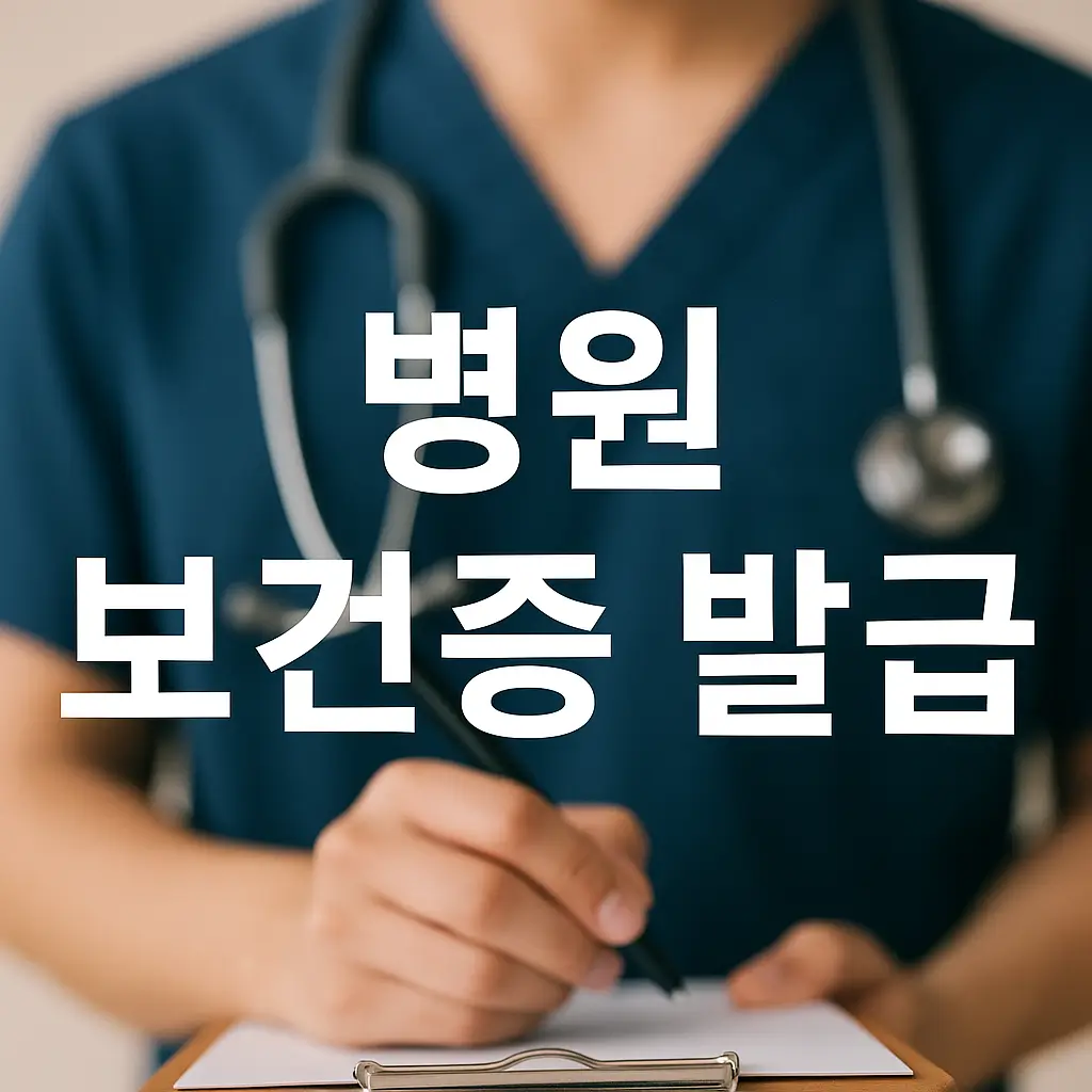 보건증 병원 발급